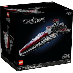 LEGO Star Wars Le croiseur d’assaut de classe Venator de la République (75367, LEGO Star Wars, LEGO difficiles à trouver)
