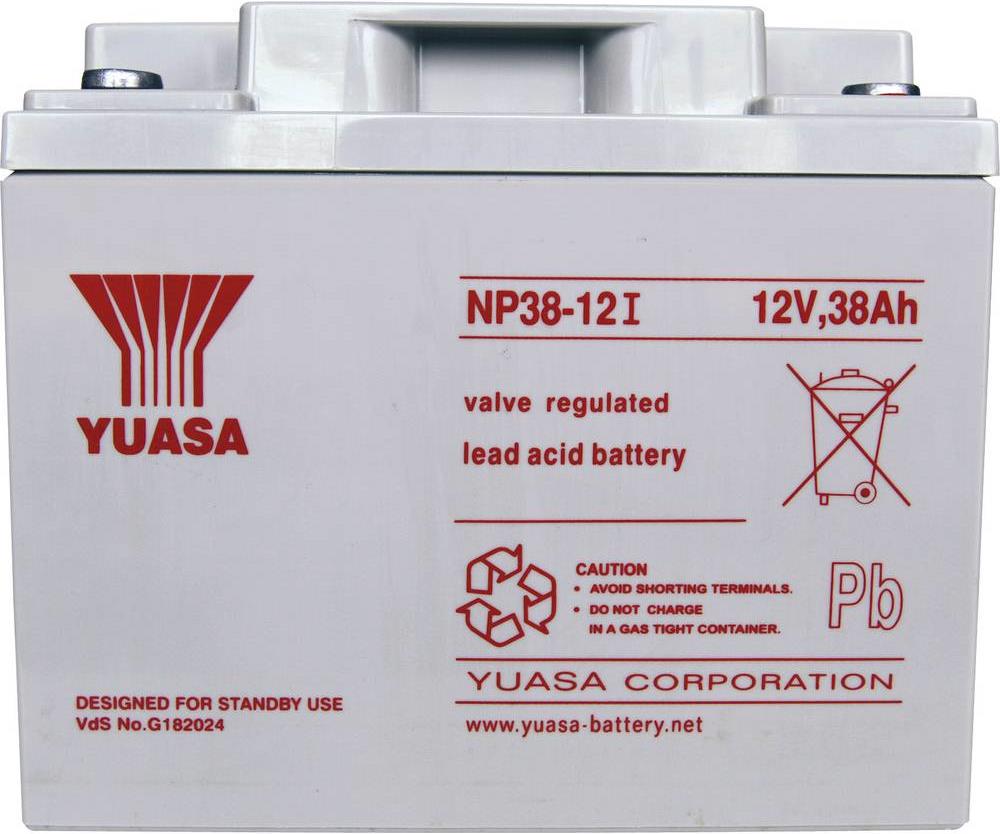 Yuasa Bleiakku 12 V 38 Ah NP38-12 NP (12 V, 38000 mAh)