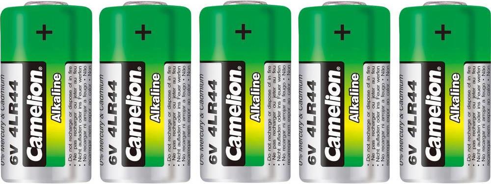 Camelion 4LR44 Spezial-Batterie 476 A A (5 Stk., 4LR44, 150 mAh), Batterien + Akkus