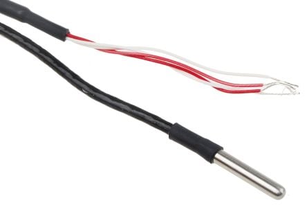 Rs Pro PRTD Pt100, 4mm x 25mm 2 mtr cable, Automatisierung