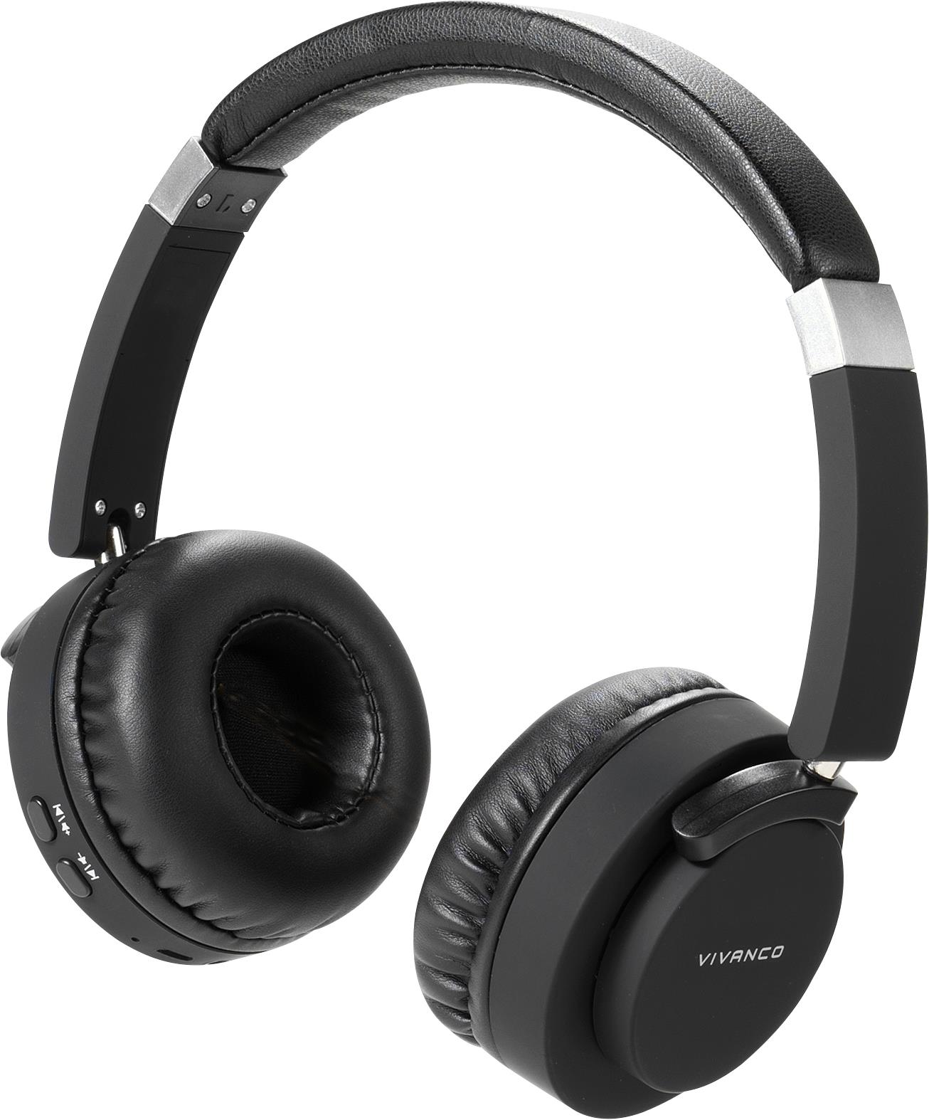 Vivanco 2in1 Bluetooth Headphone (10 h, Kabelgebunden), Kopfhörer, Schwarz