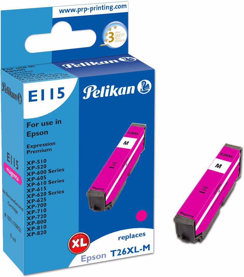 Pelikan Tinte Epson T26XL Magenta (M), Druckerpatrone