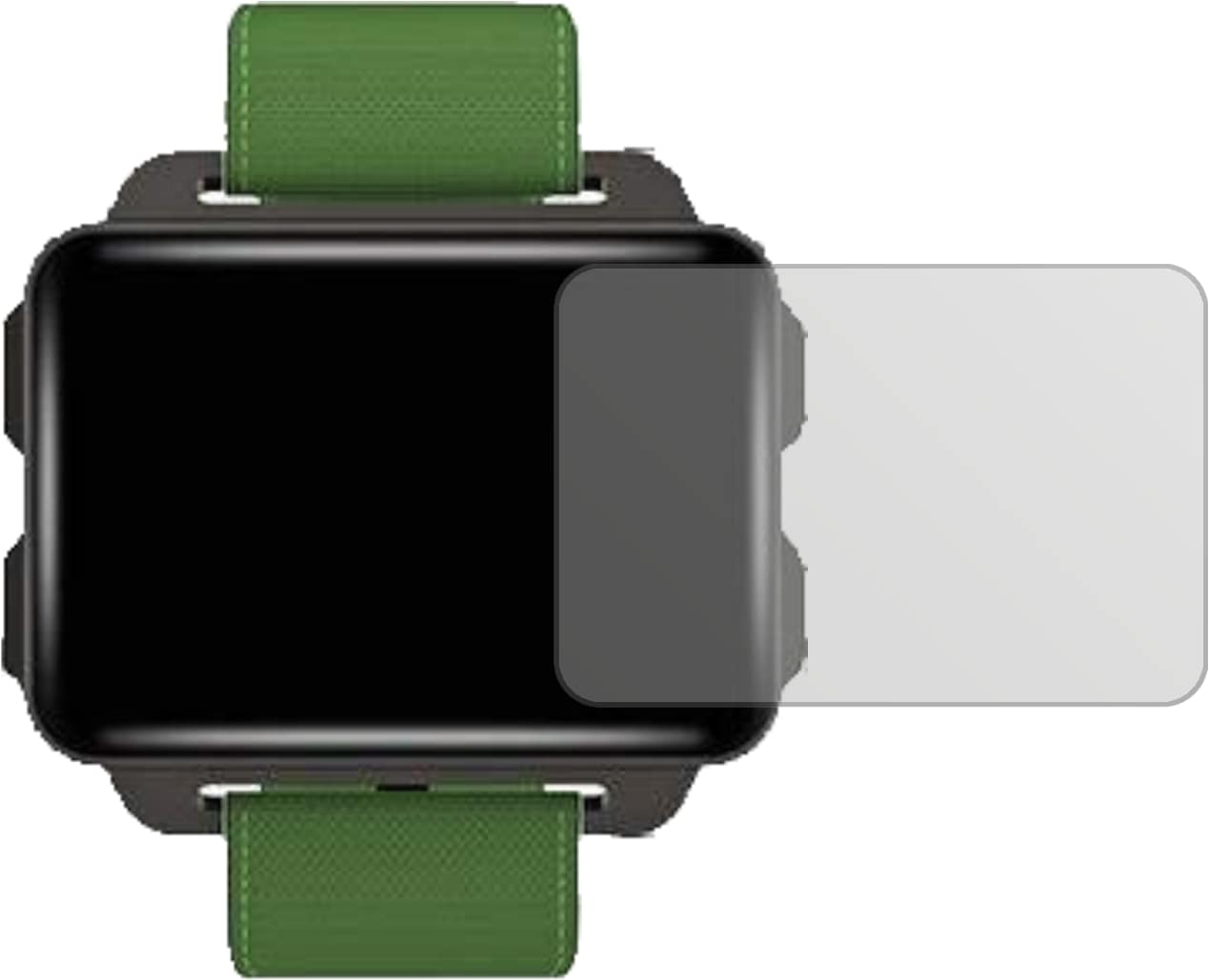 Dipos Displayschutzfolie Antireflex, Smartwatch Schutzfolie, Transparent