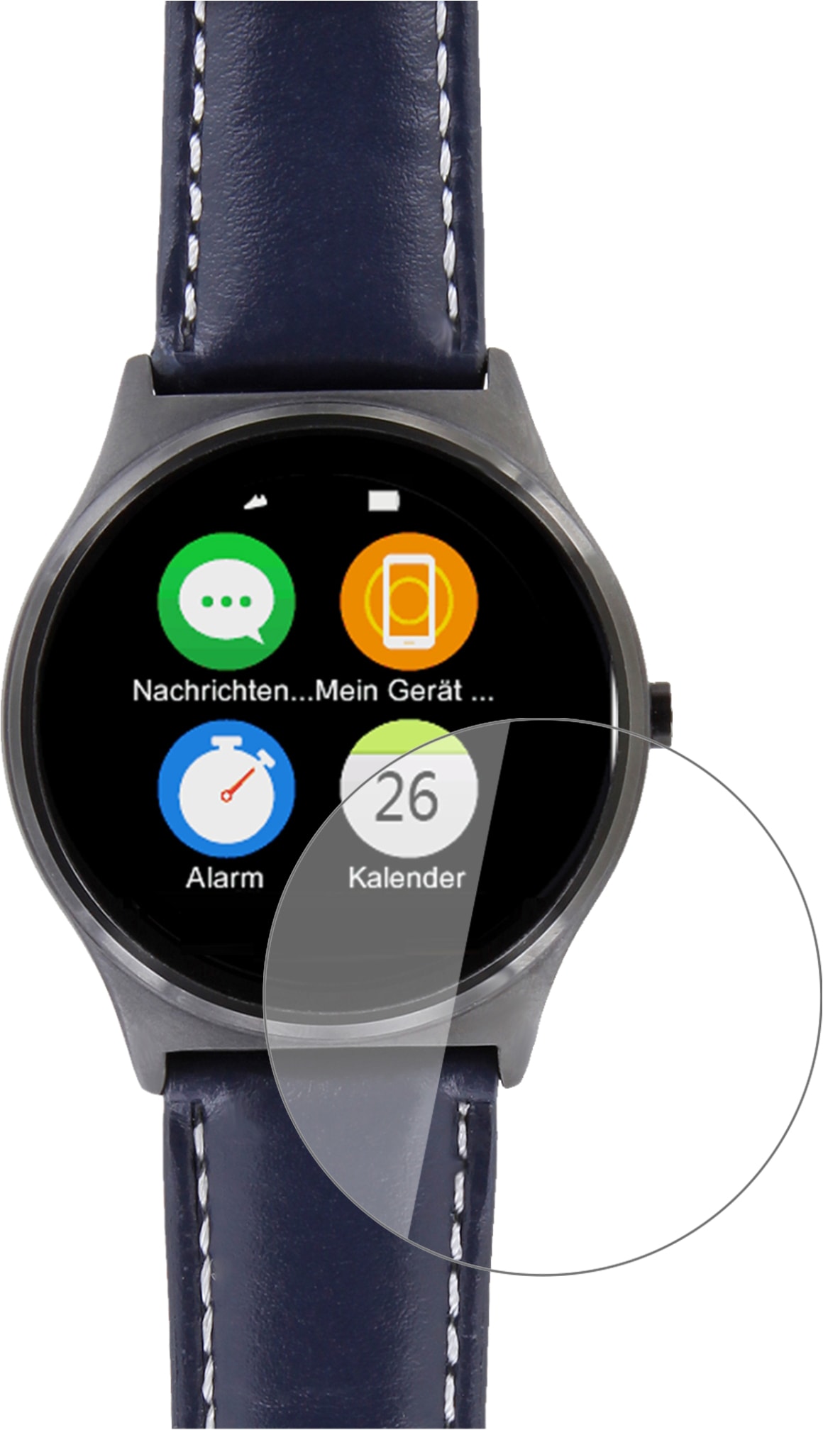 Dipos Displayschutz Anti-Shock, Smartwatch Schutzfolie, Transparent