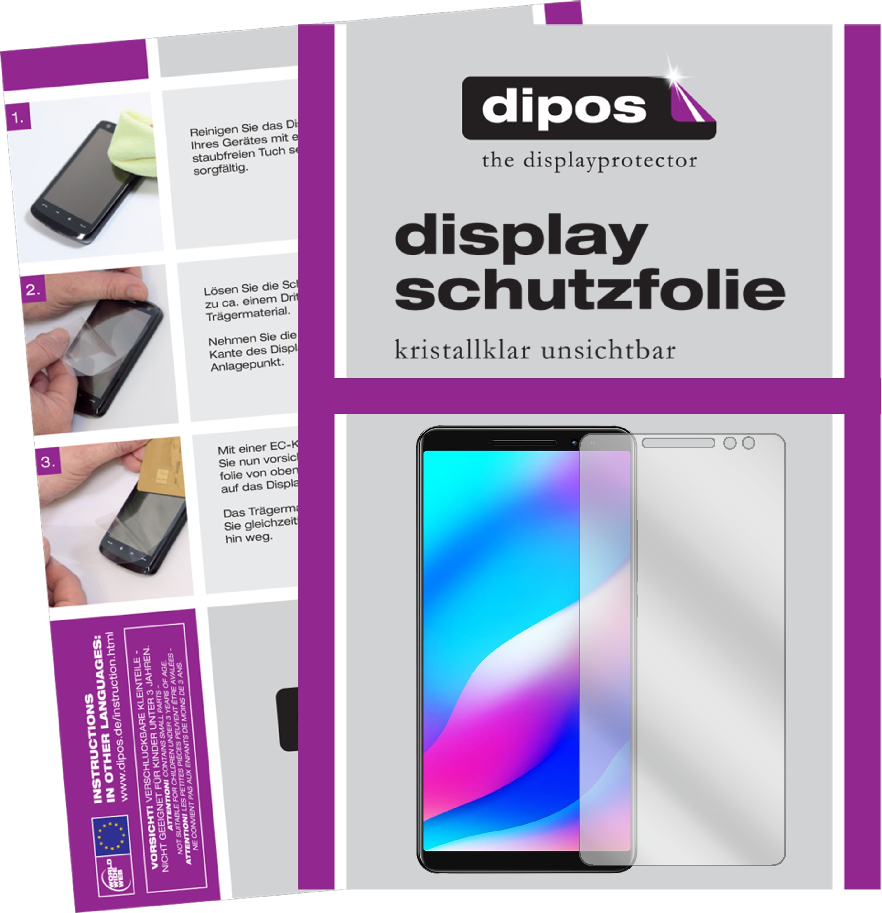 Dipos Displayschutzfolie Crystalclear (6 Stück, Blackview Max 1), Smartphone Schutzfolie, Transparent