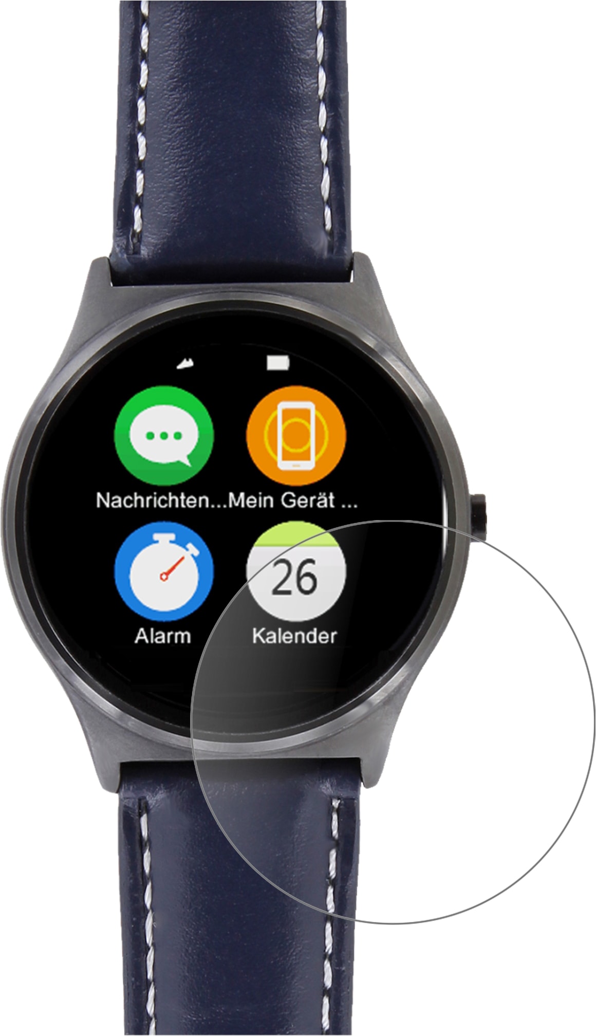 Dipos Displayschutz Anti-Shock, Smartwatch Schutzfolie, Transparent