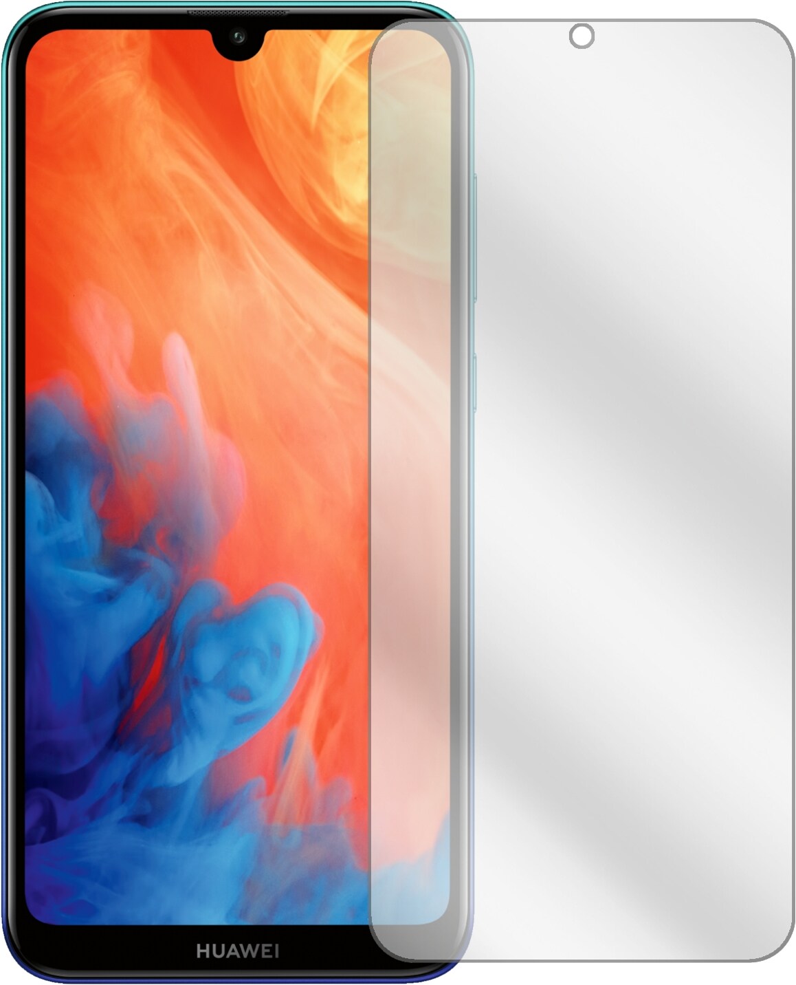 Dipos Displayschutzfolie Crystalclear (5 Stück, Huawei Y7 (2019)), Smartphone Schutzfolie, Transparent