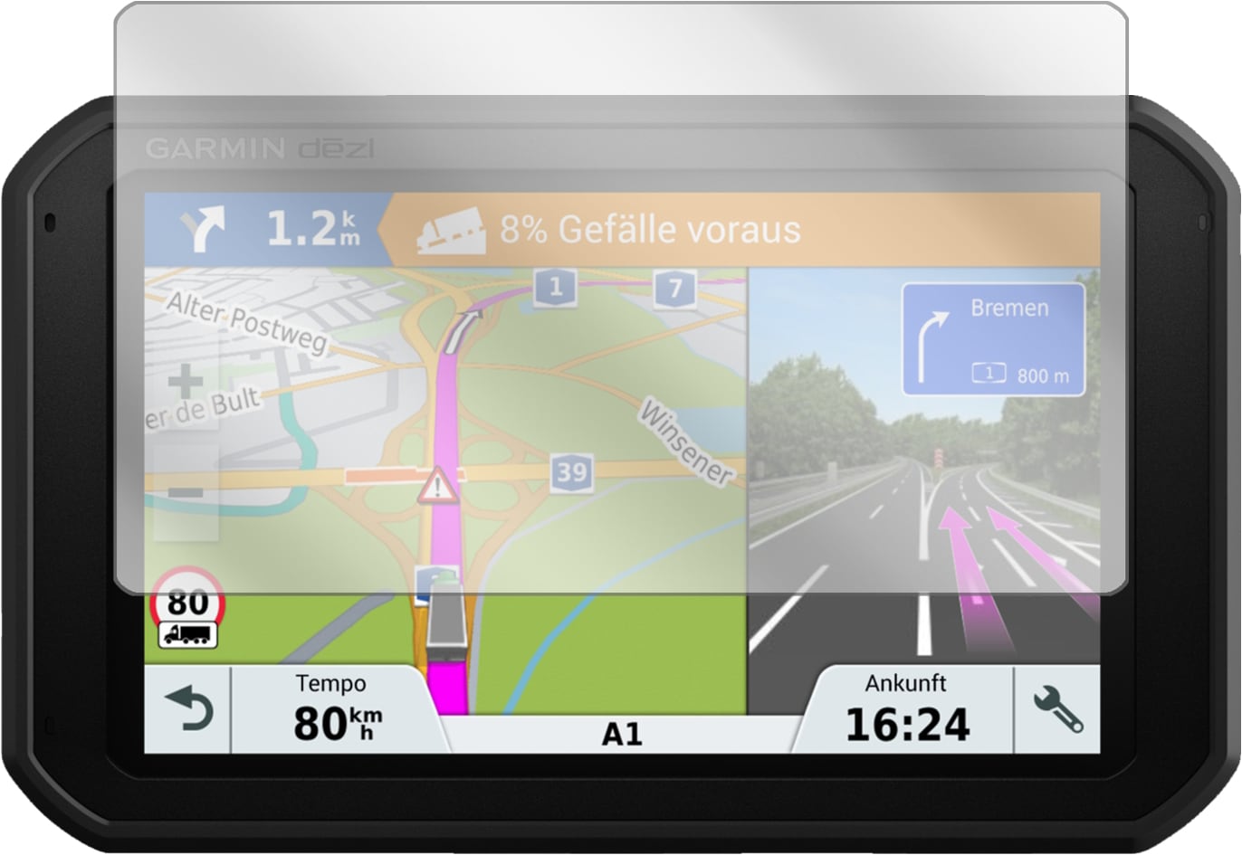 Dipos, Fahrzeug Navigation Zubehör, Displayschutzfolie Crystalclear