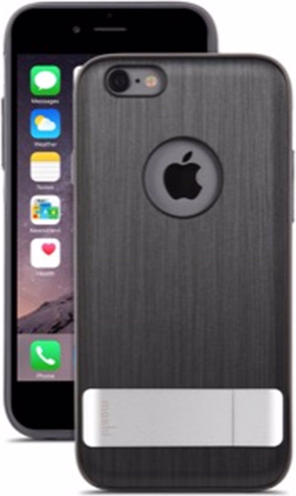 Moshi Kameleon (Apple iPhone 6 Plus, Apple iPhone 6s Plus), Smartphone Hülle, Schwarz