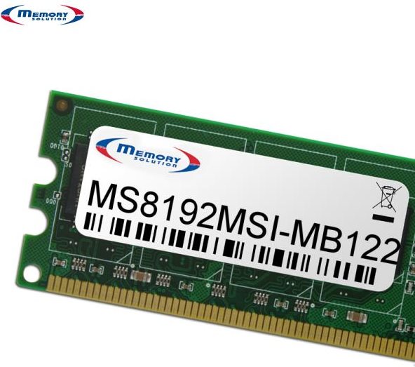 Memorysolution Memory Solution MS8192MSI-MB122 (1 x 8GB), RAM Modellspezifisch, Grün, Schwarz, Gold