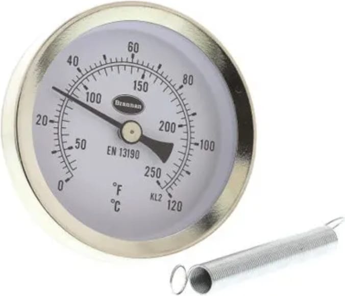 Rs Pro Rohrthermometer,0°C bis +120°C, Thermometer + Hygrometer, Gold