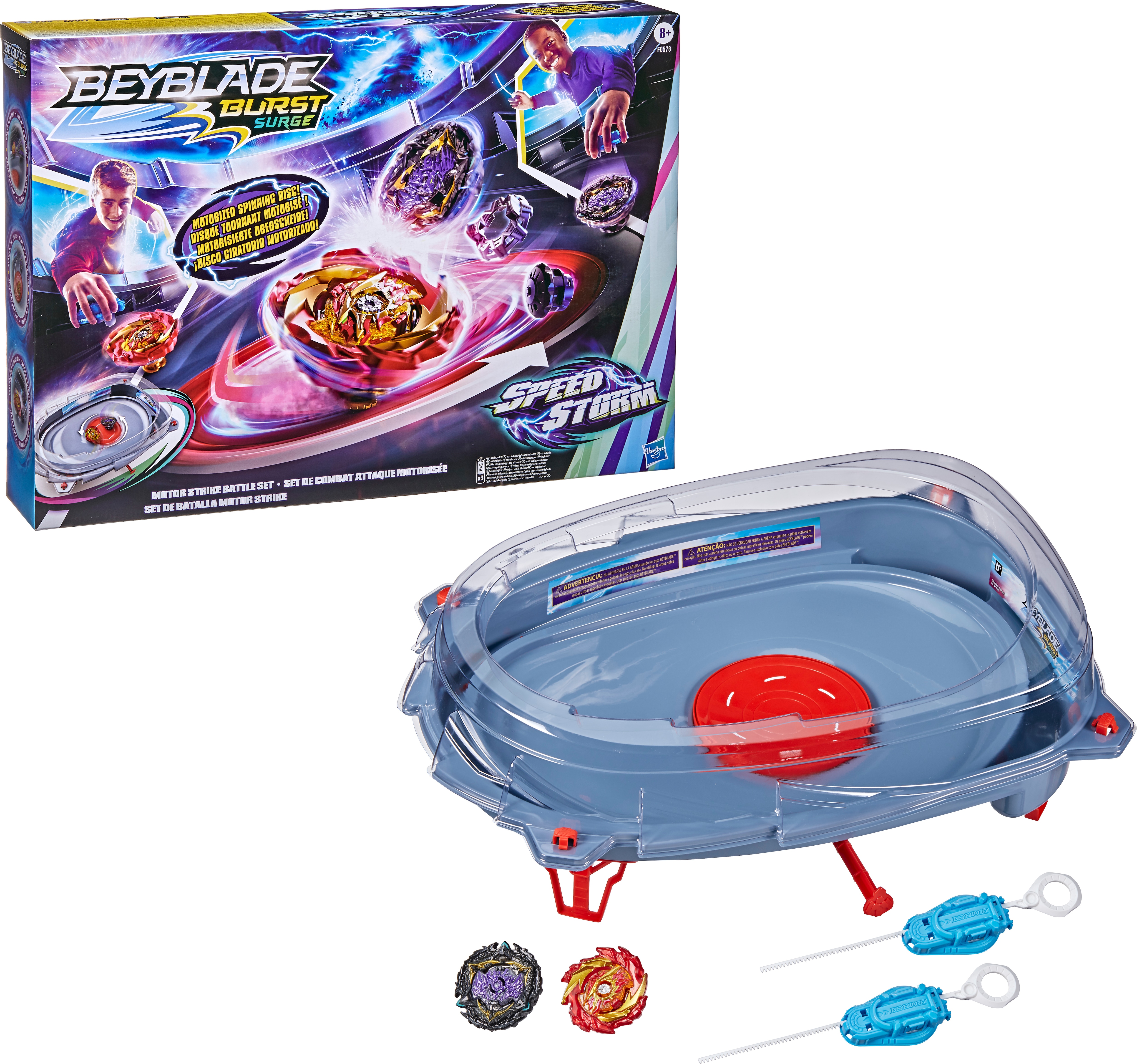 Hasbro Beyblade Burst Surge Speedstorm Motor Strike Battle Set