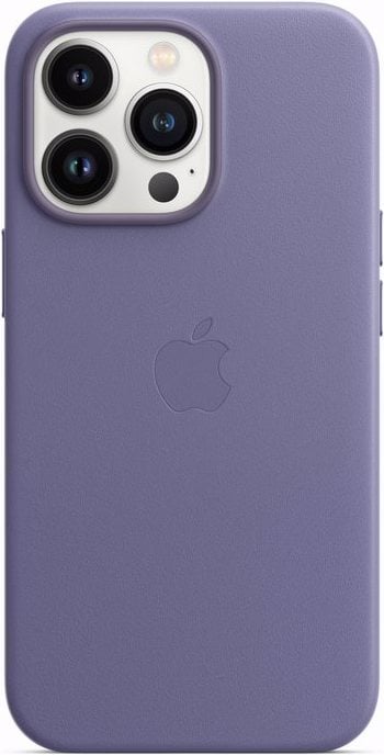 Apple Leder Case mit MagSafe (iPhone 13 Pro), Smartphone Hülle, Violett