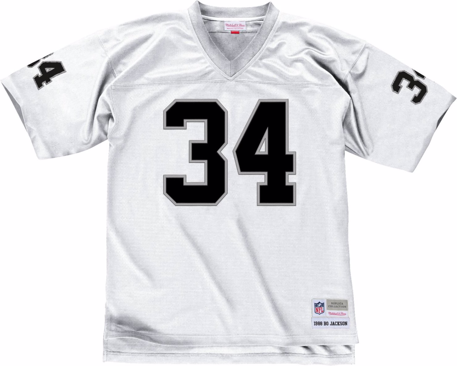 Mitchell & Ness, Herren, Sportshirt, NFL Legacy Jersey Los Angeles Raiders 1988 Bo Jackson (S), Weiss, S