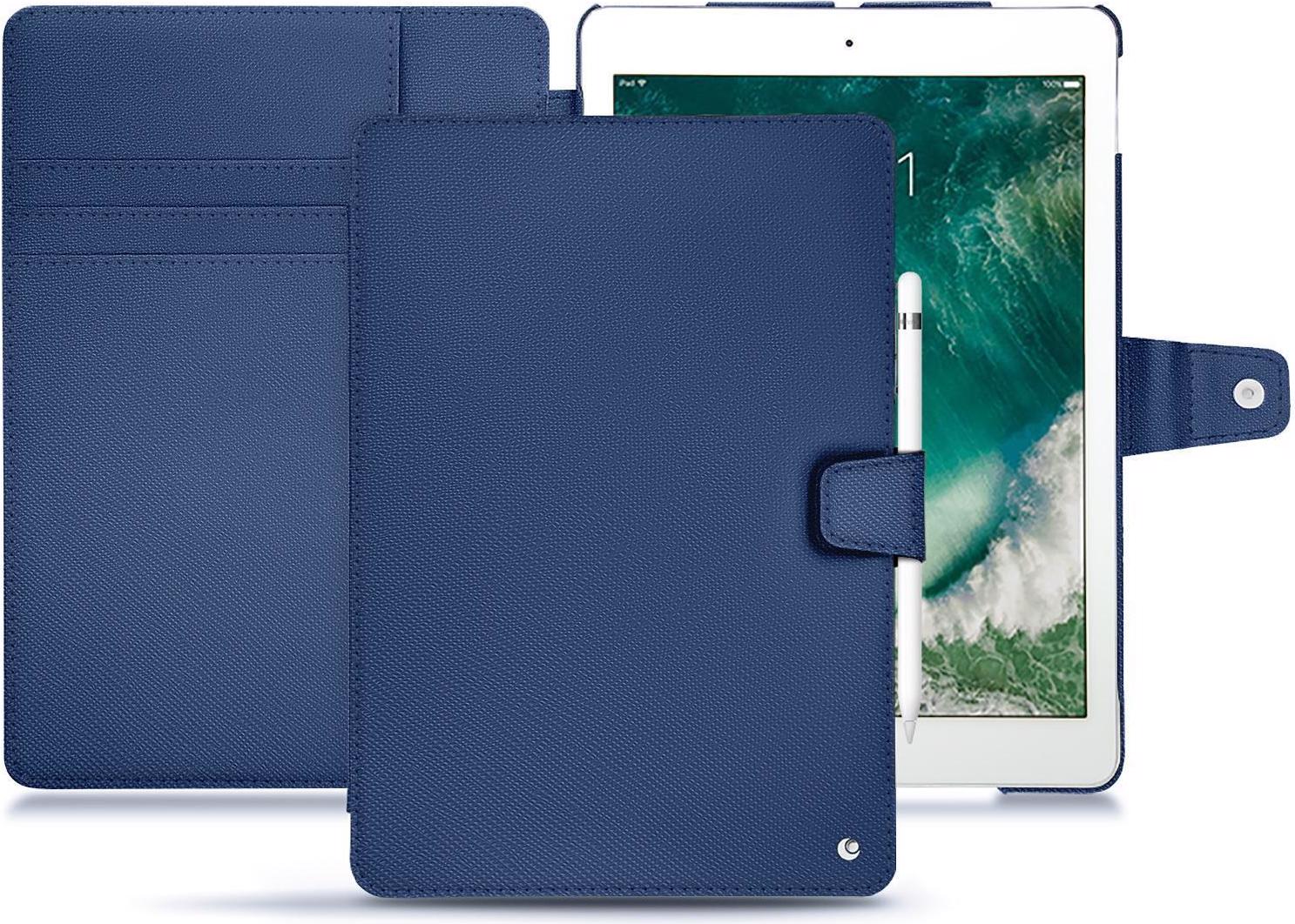 Noreve Lederschutzhülle Wallet (iPad Pro 10.5 2017 (1. Gen)), Tablet Hülle, Blau