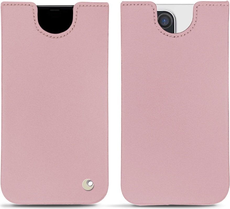 Noreve Lederschutzhülle (iPhone 12 Pro Max), Smartphone Hülle, Rosa