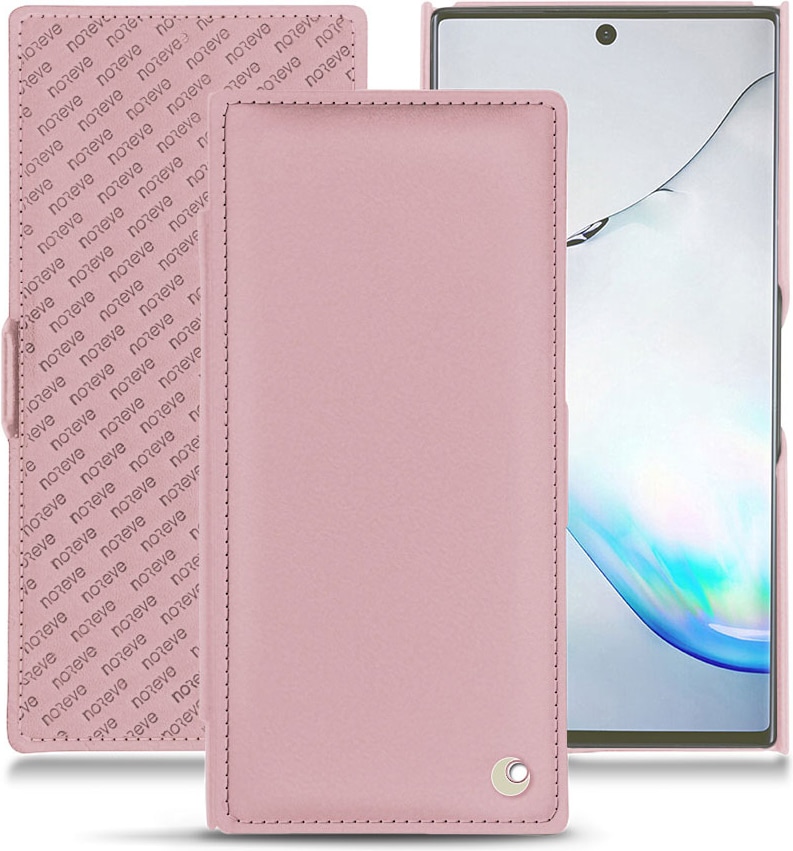 Noreve Lederschutzhülle horizontal (Galaxy Note 10+), Smartphone Hülle, Rosa