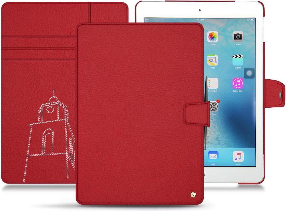 Noreve Lederschutzhülle Wallet (iPad Pro 9.7 2016 (1. Gen)), Tablet Hülle, Rot