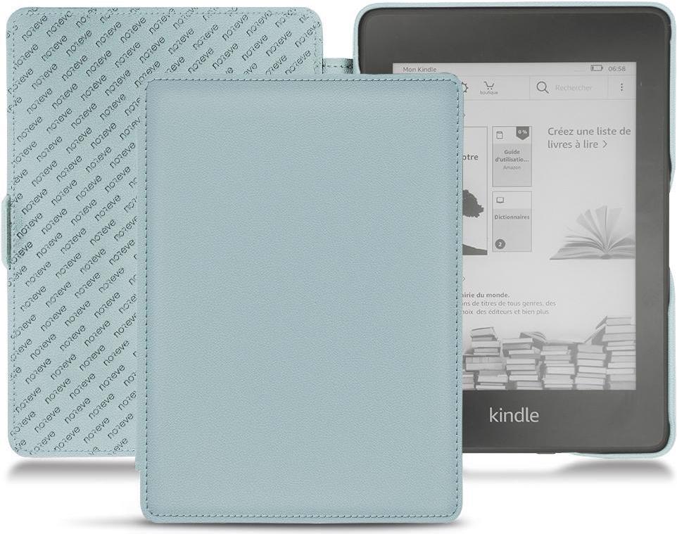 Noreve Lederschutzhülle horizontal (Kindle Paperwhite 2018), Tablet Hülle, Blau