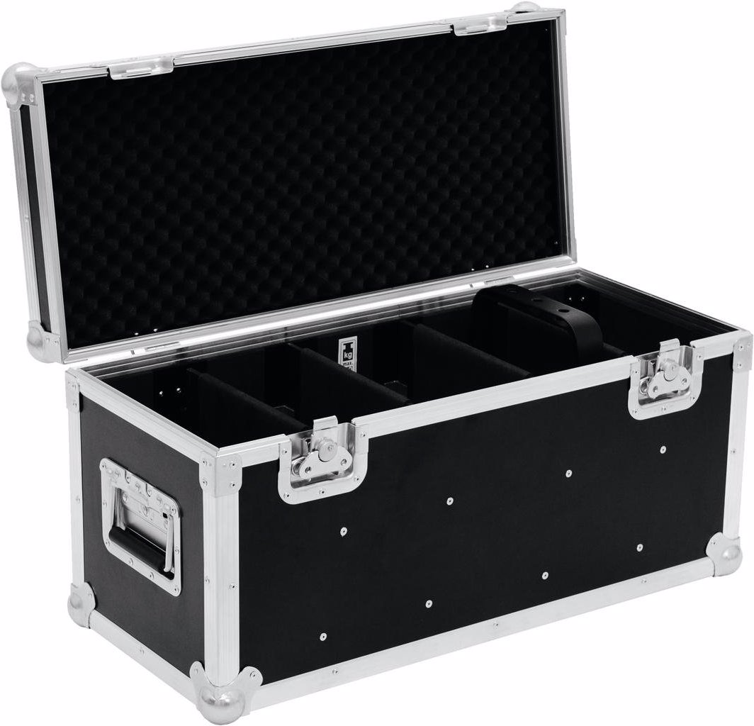 Roadinger Flightcase 4x PRO Slim Größe M (Zubehör), Audio Racks + Cases, Braun