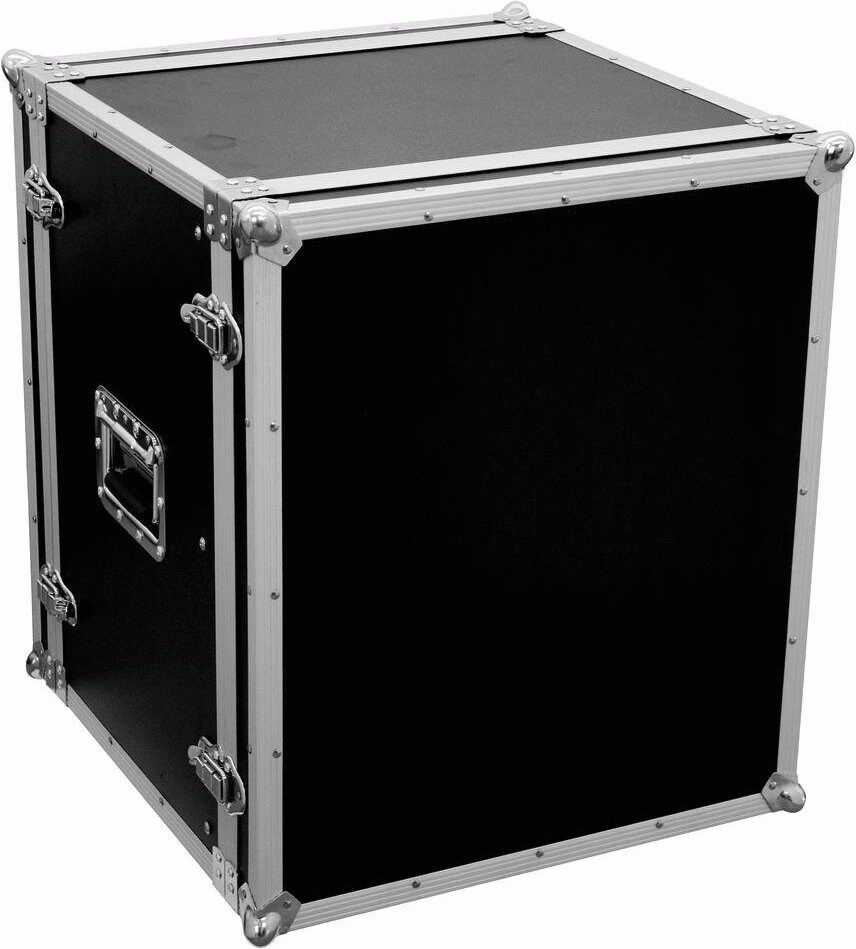 Roadinger Effektrack CO DD, 12HE, 38cm tief sw (19" Case), Audio Racks + Cases, Schwarz