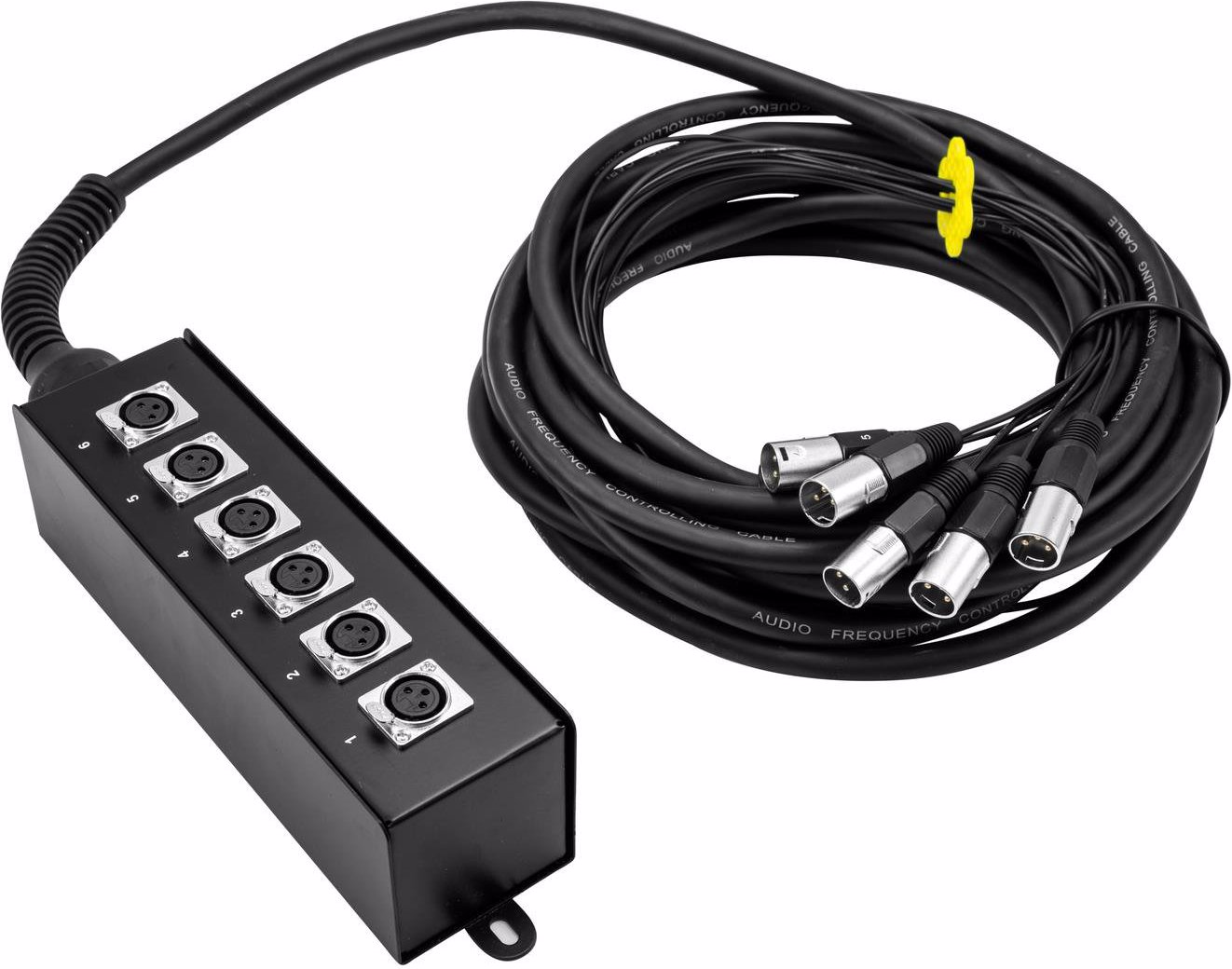 Omnitronic Multicore Stagebox MUS-610 6IN 10m (10 m, Multicore), Audio Kabel