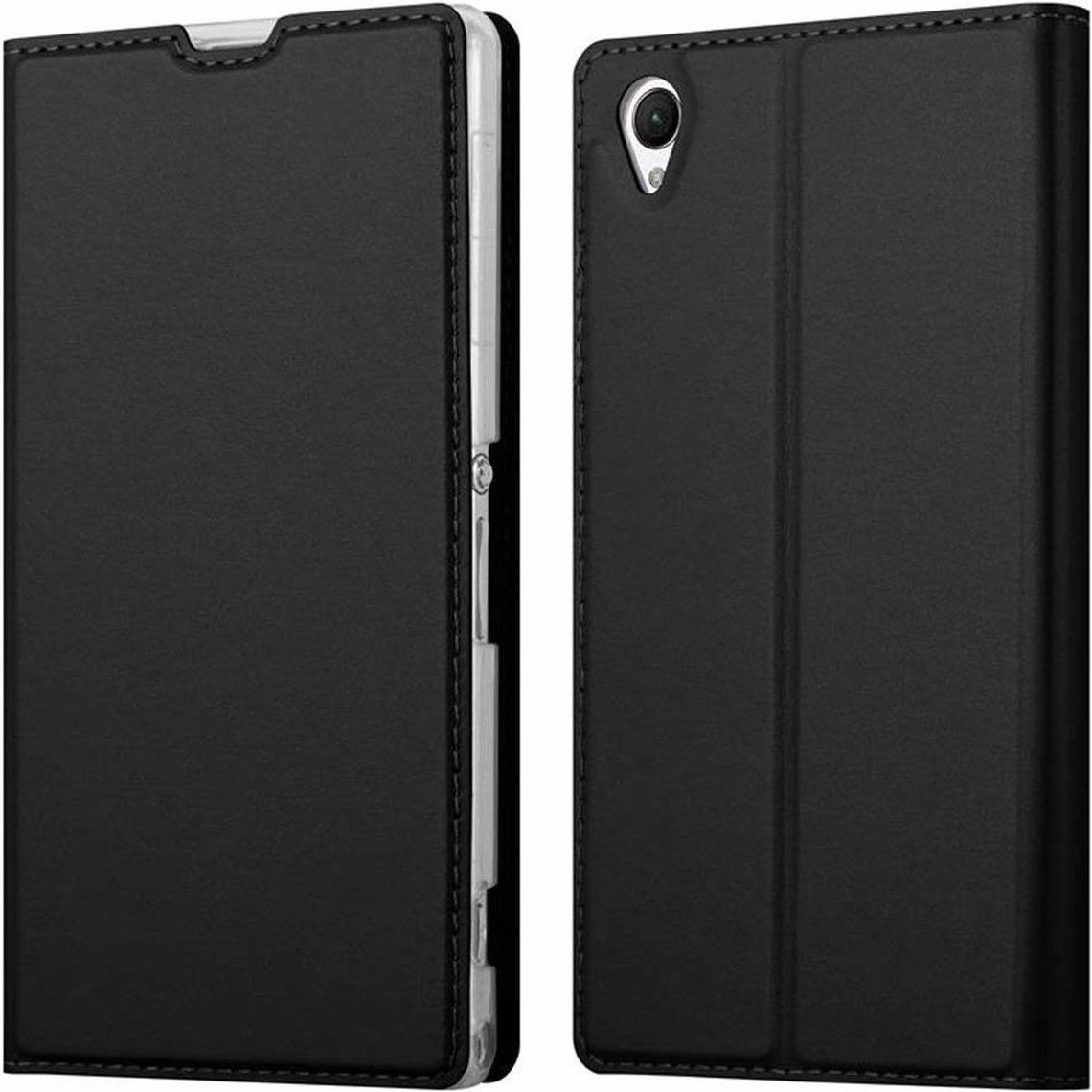 Cadorabo Book Classy Style Cover (Sony Xperia Z1), Smartphone Hülle, Schwarz