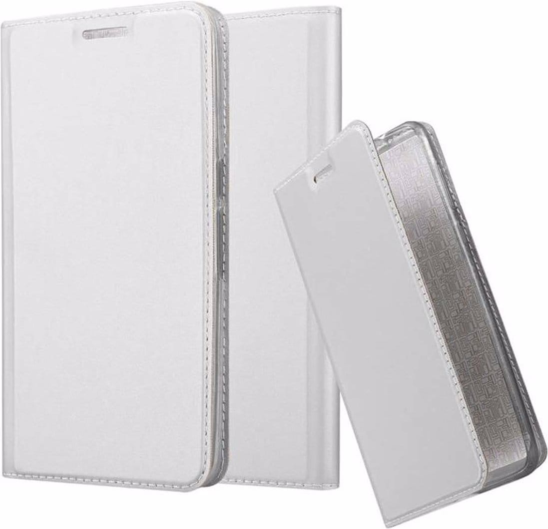 Cadorabo Book Classy Style Cover (Huawei Nexus 6P), Smartphone Hülle, Silber