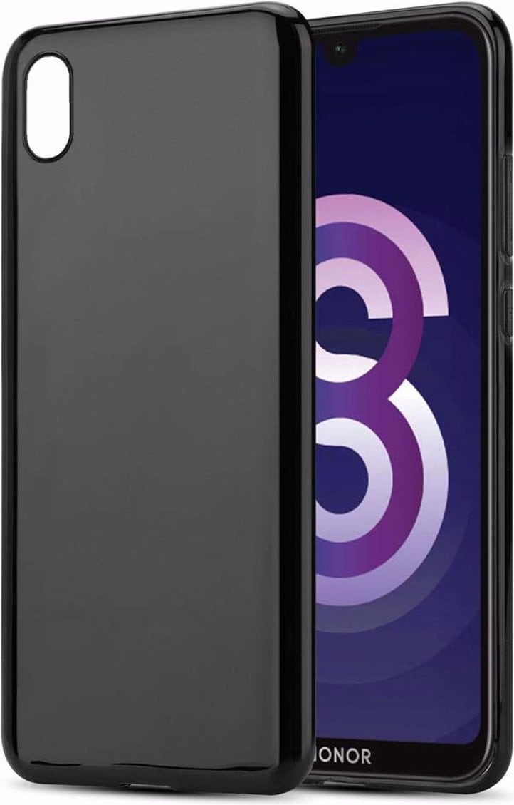 Cadorabo TPU Ultra Slim AIR Cover (Honor 8s), Smartphone Hülle, Schwarz