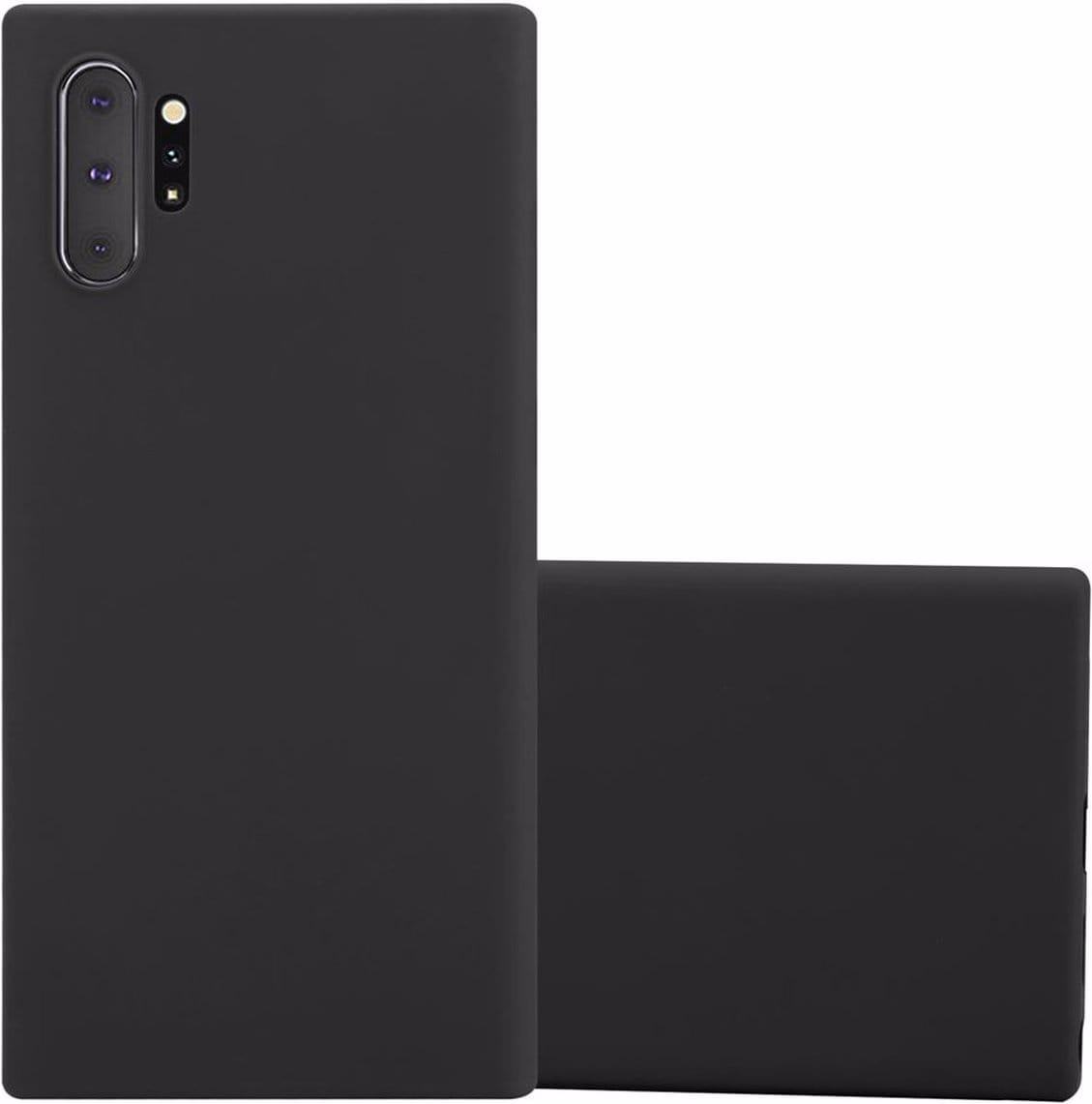 Cadorabo TPU Candy Cover (Galaxy Note 10+), Smartphone Hülle, Schwarz