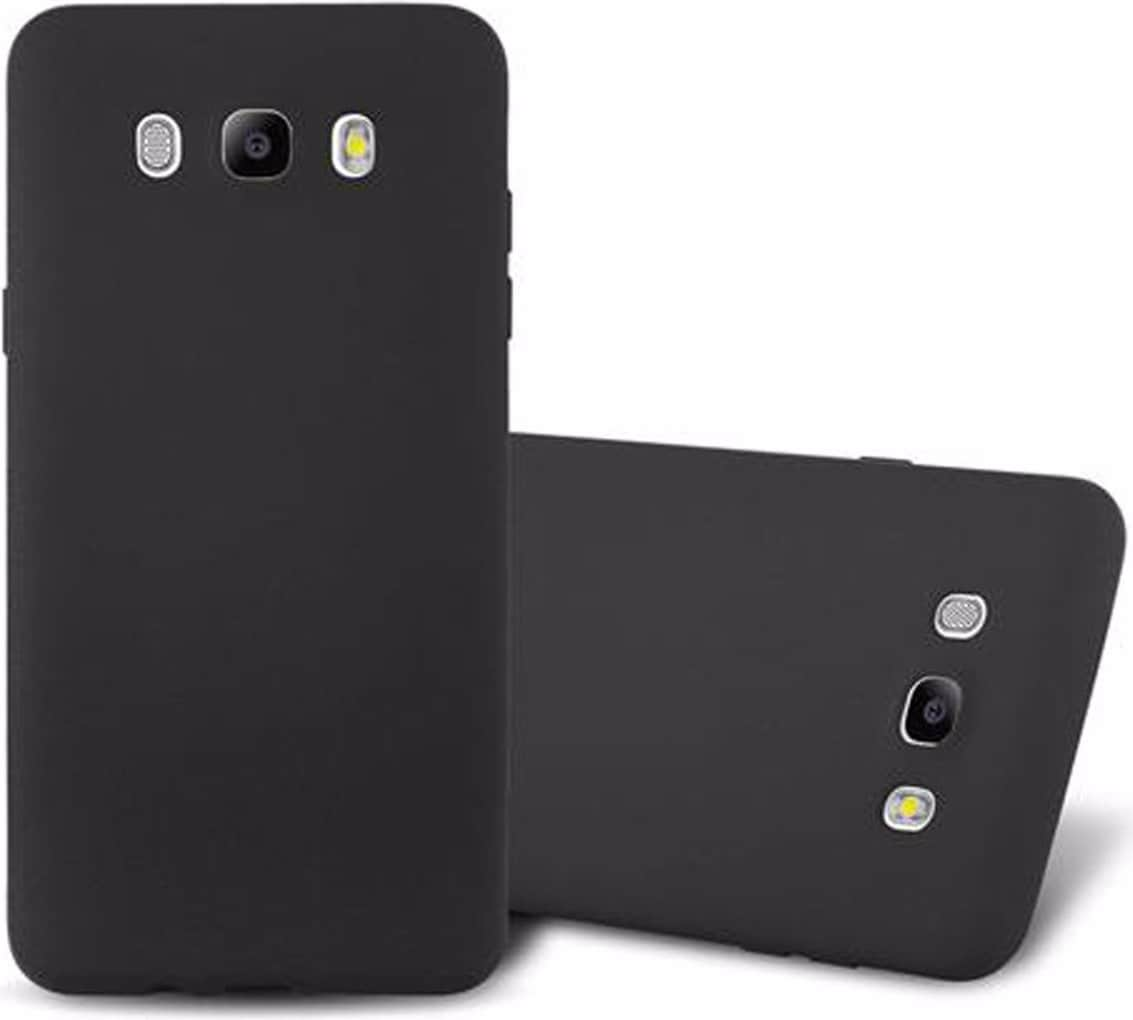 Cadorabo TPU Frosted Cover (Galaxy J7 2016), Smartphone Hülle, Schwarz