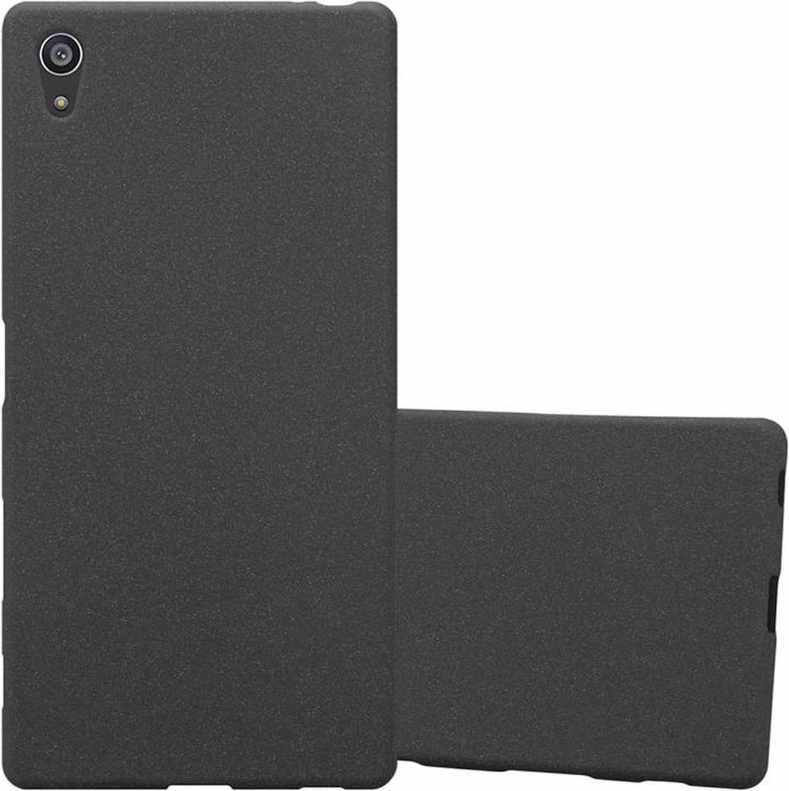 Cadorabo TPU Frosted Cover (Sony Xperia Z5 Premium), Smartphone Hülle, Schwarz