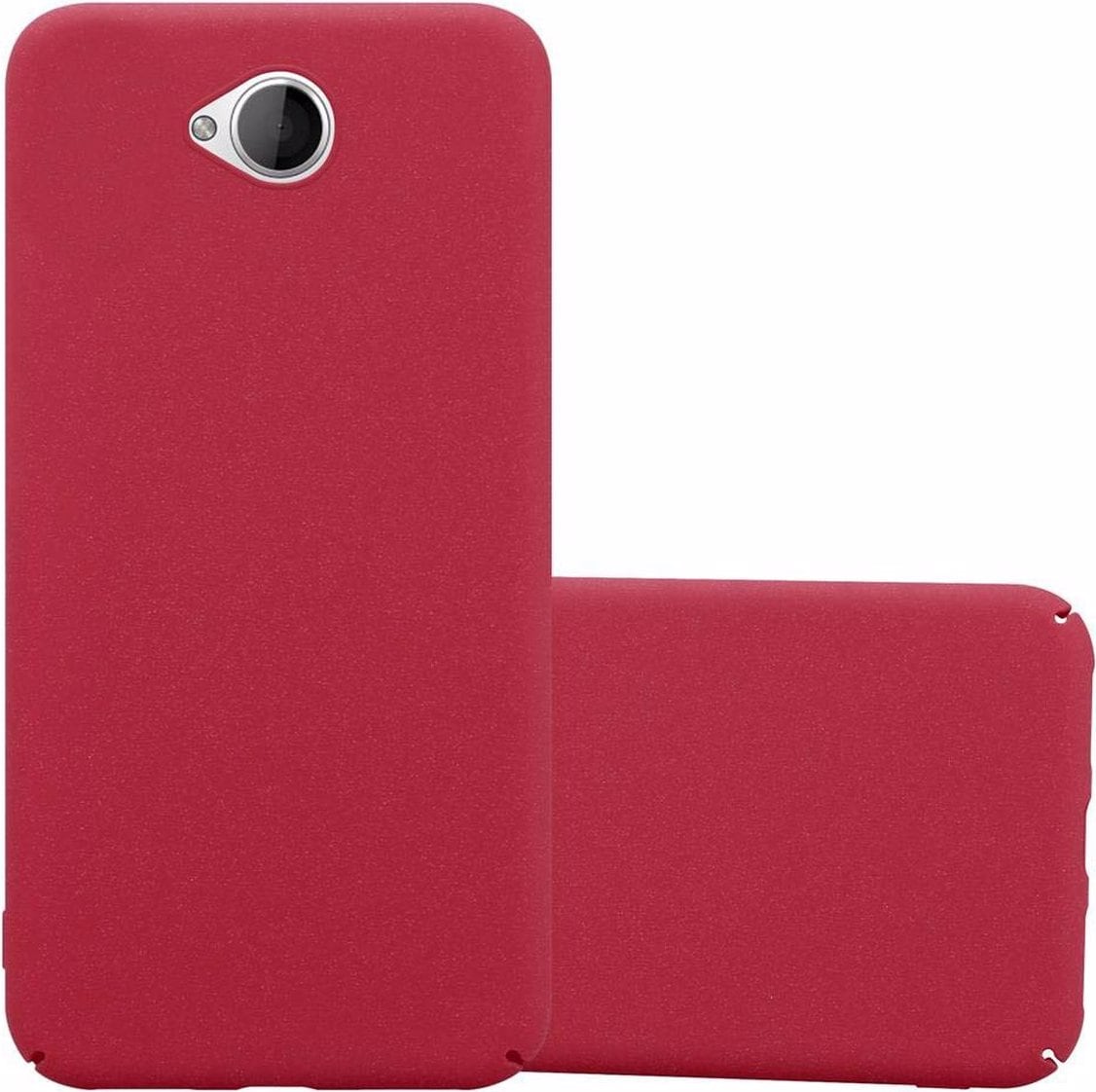 Cadorabo Hard Cover Frosty Cover (Microsoft Lumia 650), Smartphone Hülle, Rot