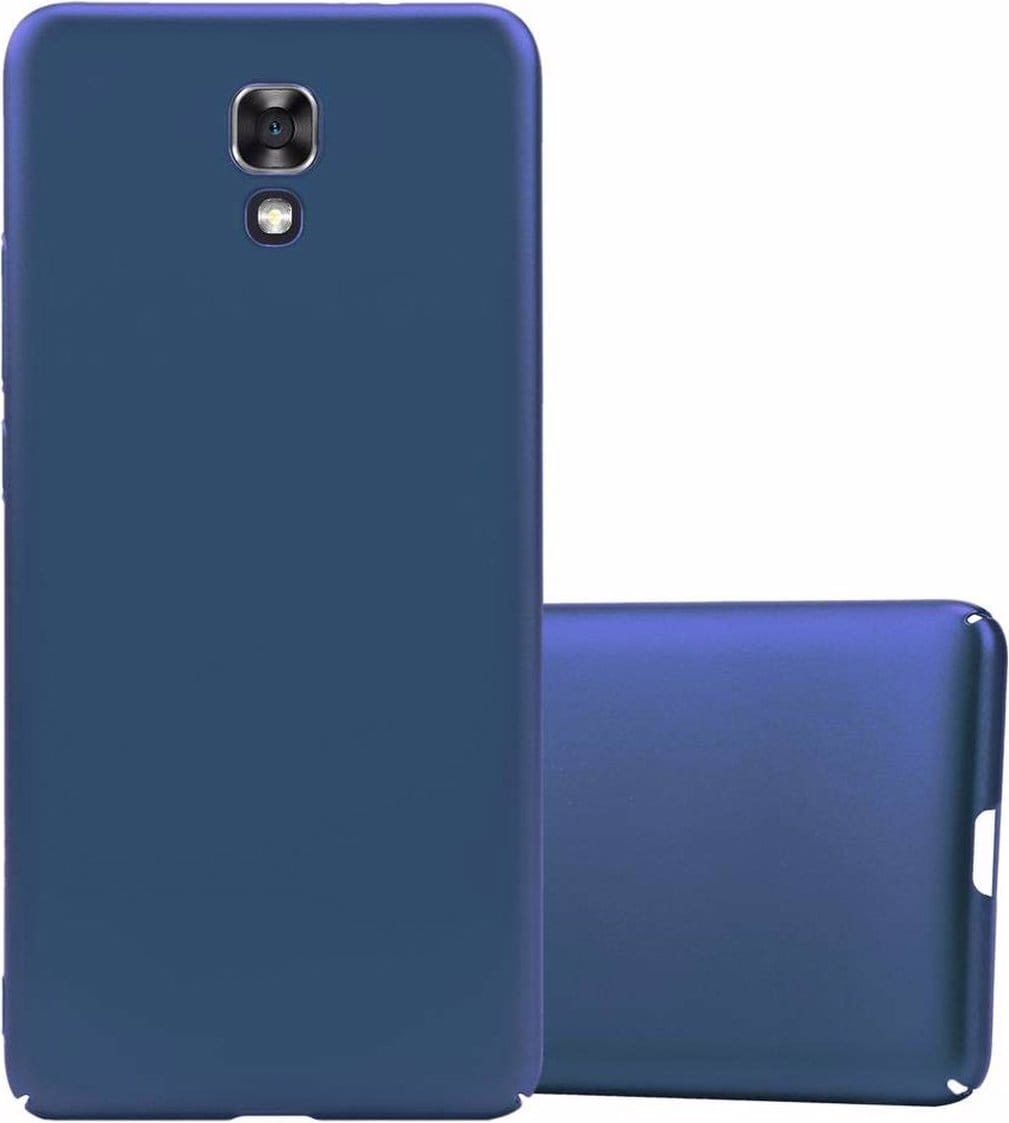 Cadorabo Hard Cover Matt Metall Cover (LG X Screen), Smartphone Hülle, Blau