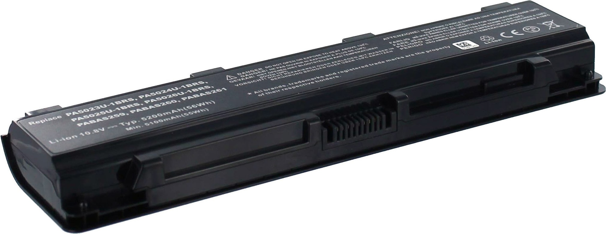 AGI Akku kompatibel mit Toshiba Satellite L870-194 - Akku - 4.400 mAh (4400 mAh), Notebook Akku, Schwarz