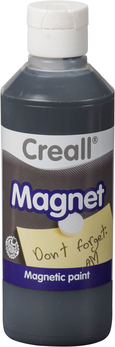 Creall, Künstlerfarbe + Bastelfarbe, Magnetfarbe (Schwarz, 250 ml)