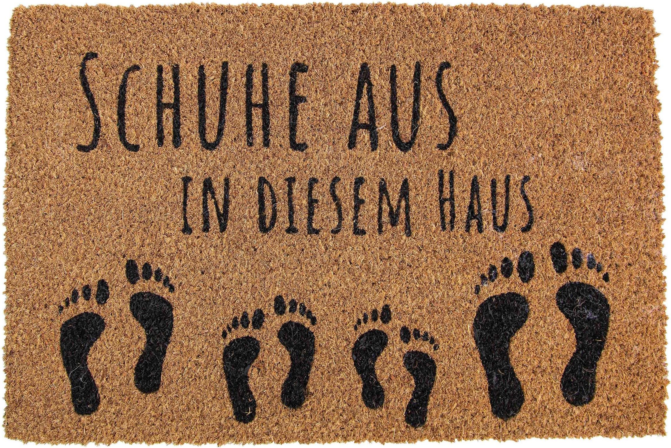 Riffelmacher, Fussmatte, Fussmatte Schuhe aus in diesem Haus 60 x 40 cm (60 x 40 cm)