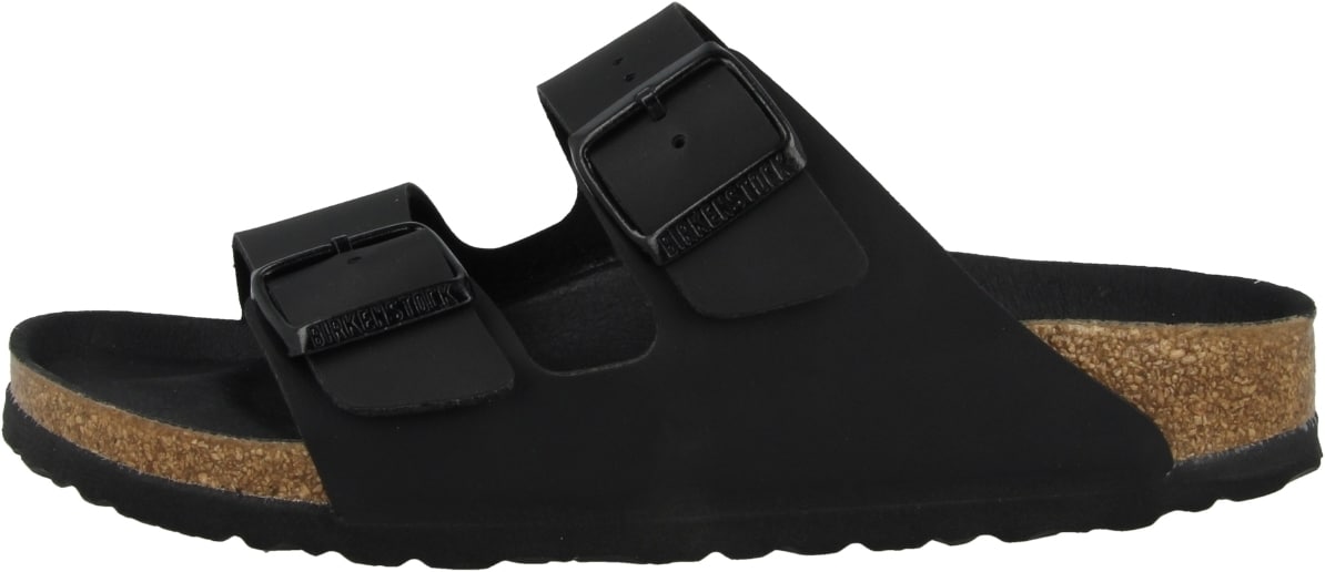 Birkenstock, Unisex, Sandalen, Arizona Birko-Flor schmal - 34529, Schwarz, (46)