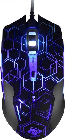 Blue Auroza Hexagon Mouse (EMS636BKCA-IU) (Kabelgebunden), Maus, Grau, Schwarz