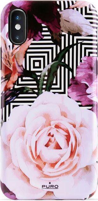 Puro Glam Geo Flowers - Case for Iphone Xs (X, iPhone XS), Smartphone Hülle, Pink