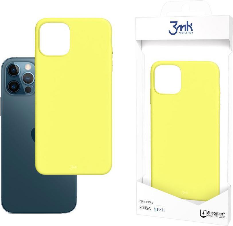 3MK Matt Case iPhone 12/12 Pro 6,1" limonka/lime (iPhone 12), Smartphone Hülle, Gelb