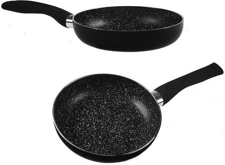 Kinghoff Frying pan with marble coating MARMO 28cm KH-3983, Pfanne + Kochtopf, Schwarz