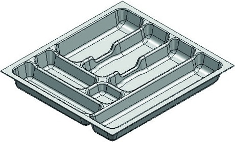 Agoform Besteckeinsätze Standard, Besteckkasten, Grau