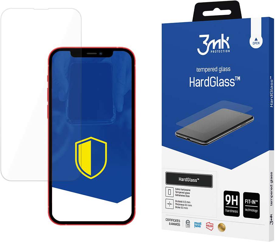 3MK HardGlass for iPhone X (1 Stück, iPhone X), Smartphone Schutzfolie, Mehrfarbig