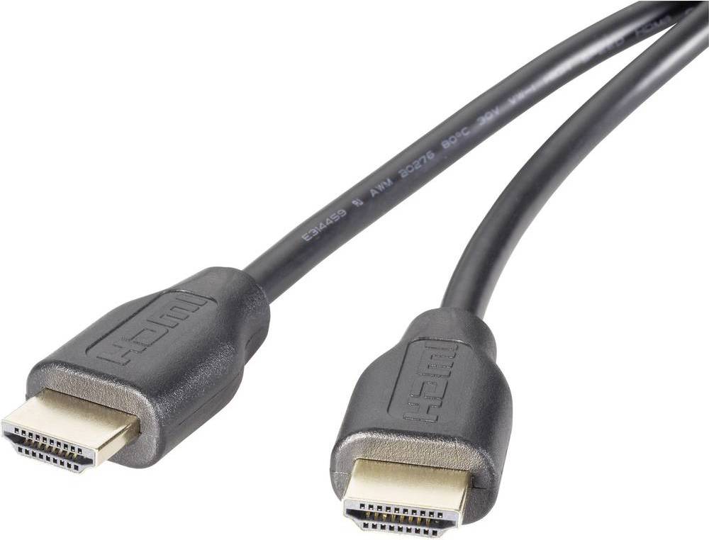 SpeaKa Professional HDMI Anschlusskabel 1.50 m Audio Return Channel, vergoldete Steckkontakte Black [1x HDMI-Stecker (1....