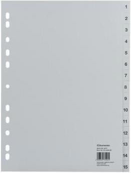 Soennecken, Ordner Zubehör, Zahlenregister Verwendung für Papierformat: DIN A4 Ausführung der Tabe: 1-15