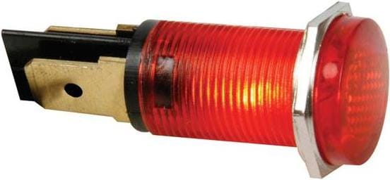 Velleman KONTROLL-LAMPE - RUND - ROT- 220 V - 14 mm, Aktive Bauelemente, Rot