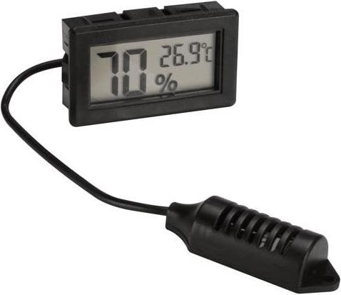 Velleman DIGITAL-HYGROMETER/-THERMOMETER - EINBAU, Messtechnik, Schwarz