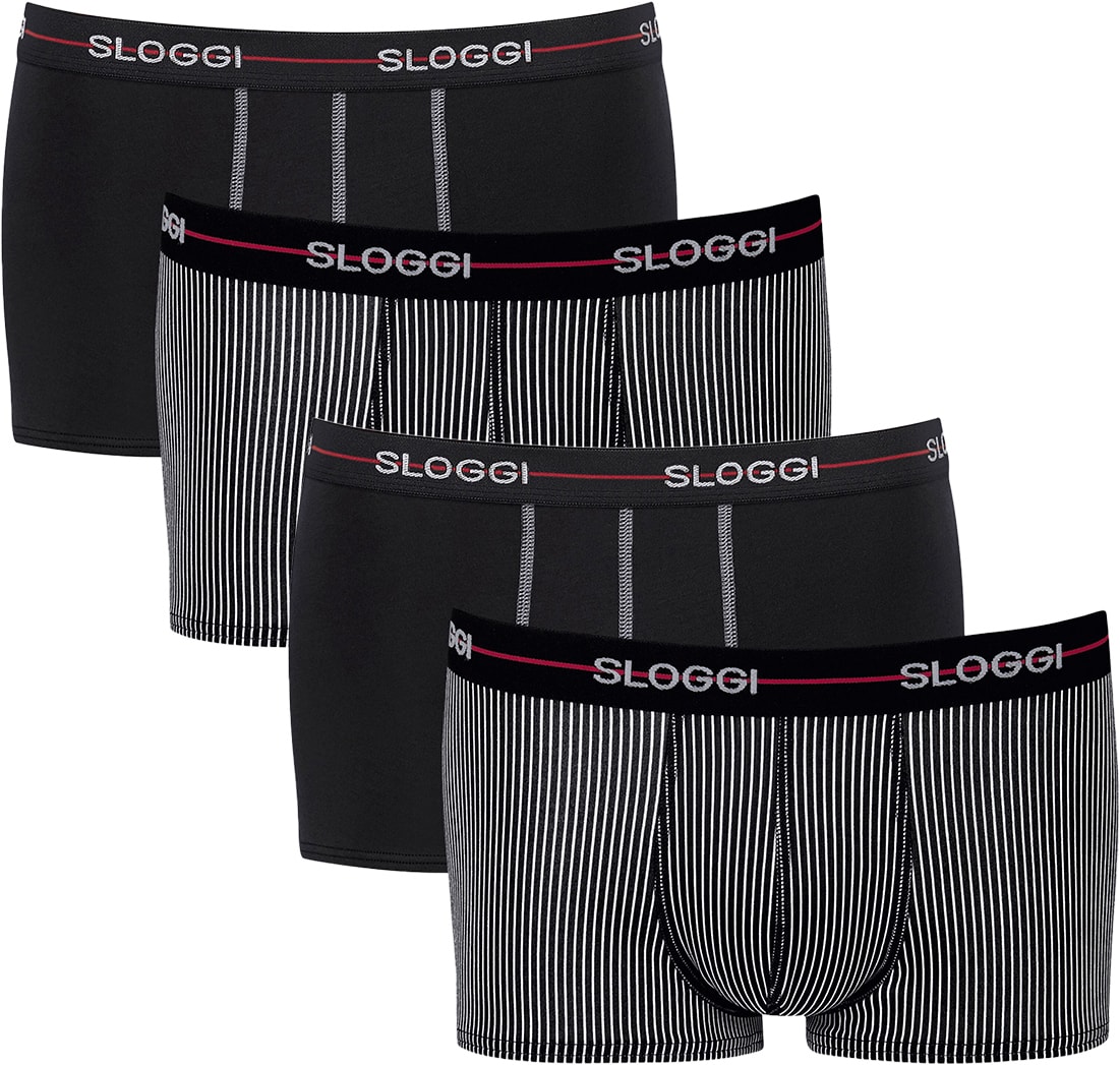 Sloggi, Herren, Unterhosen, 4er Pack Start Hipster / Pant, Rot, (L, 4er Pack)