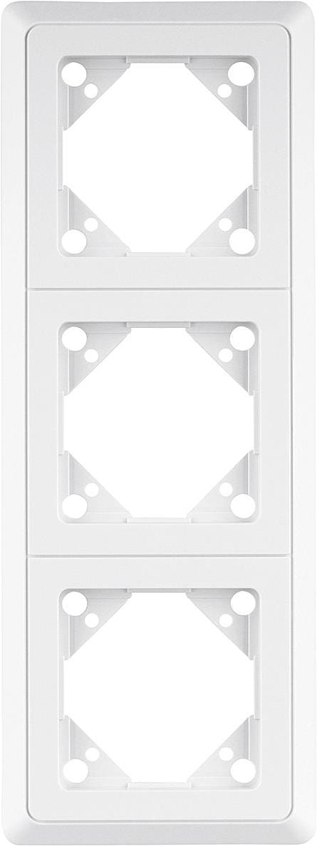 REV 3-f Rahmen PrimaLuxe ws, Taster + Schalter, Weiss